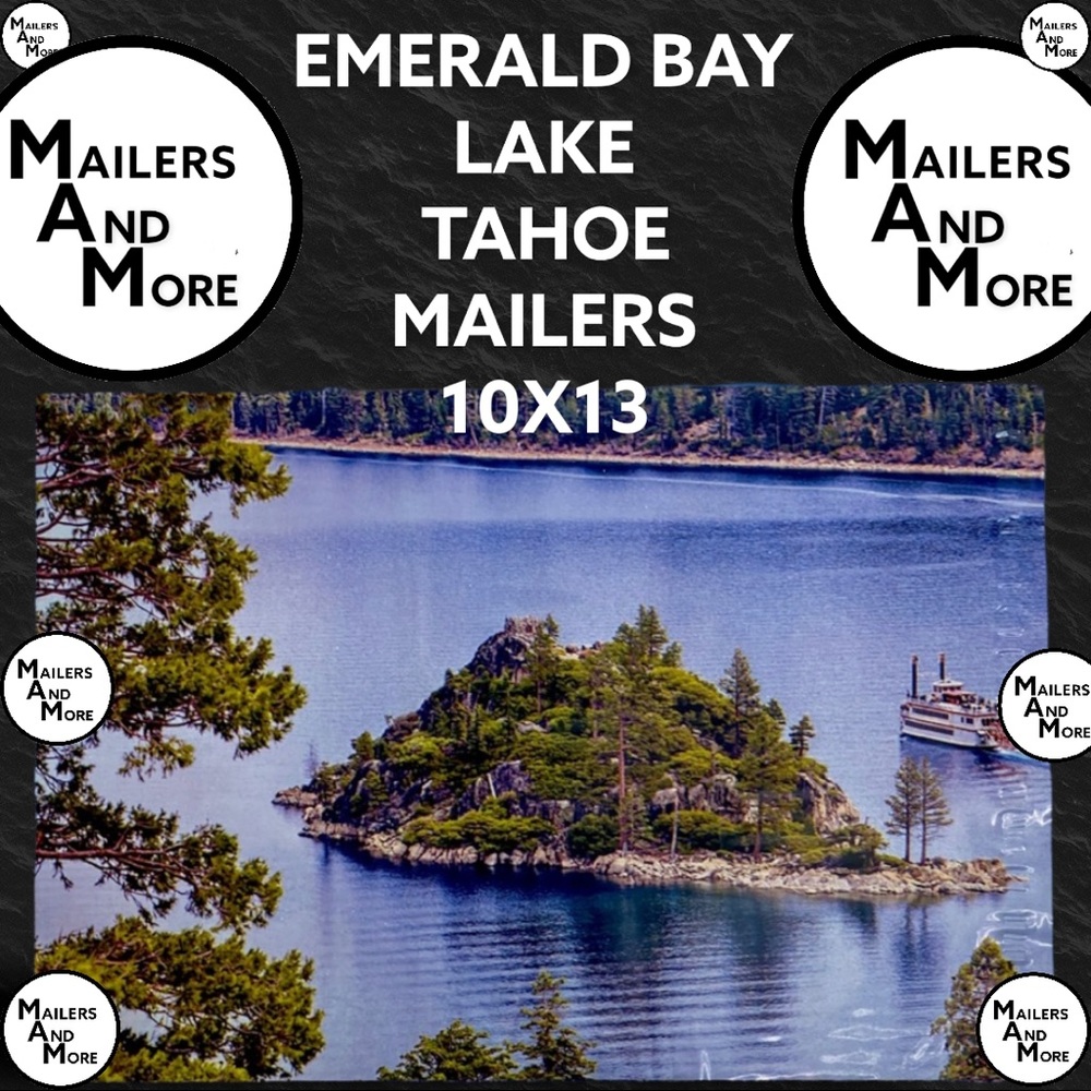25 10X13 Poly Mailers Lake Tahoe California PRICE IS FIRM - Picture 8 of 9